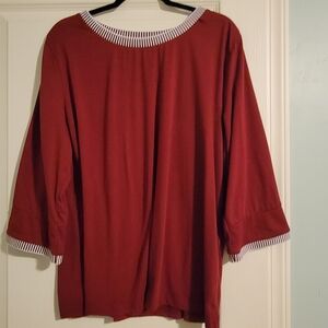 Elegant Maroon Women's Top